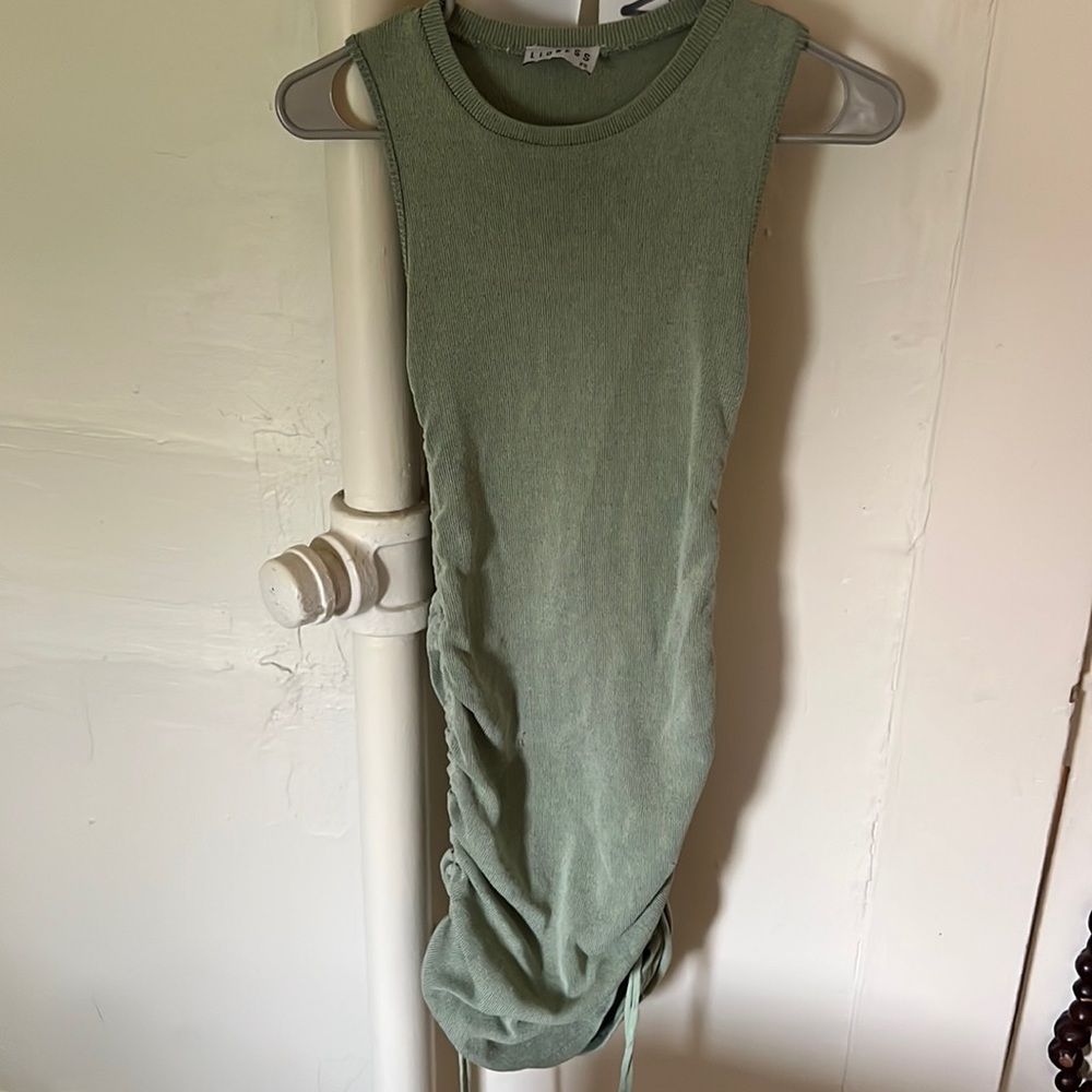 LIONESS military minds mini dress sage